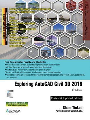 cover image of Exploring AutoCAD Civil 3D 2016